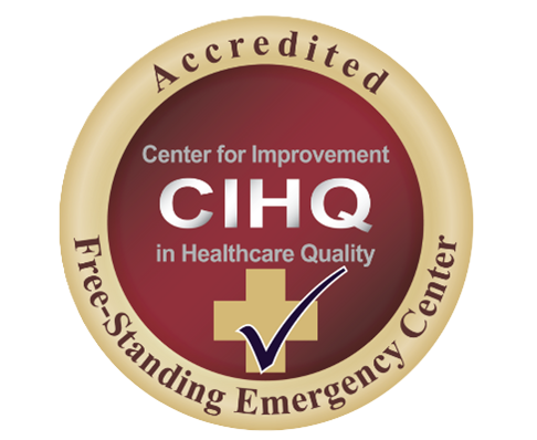 CIHQ emergency center accreditation badge